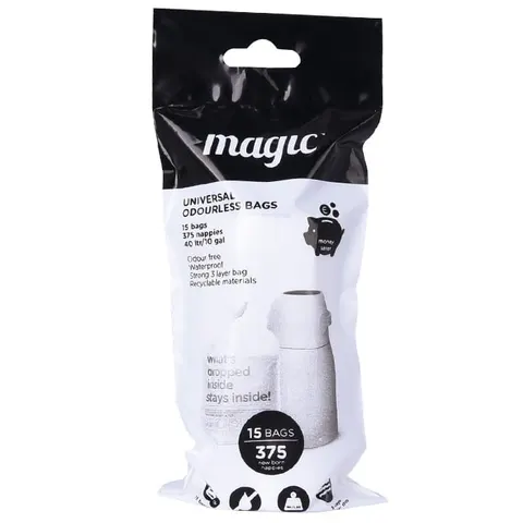 MAGIC ZAPASOWE WKŁADY , WORKI DO KOSZA NA ZUŻYTE PIELUSZKI