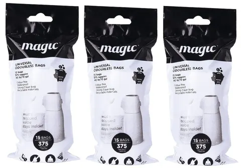 Wkłady worki na zużyte pieluchy 3 szt do kosza Magic