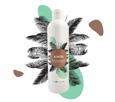 Lullalove Kokos 250 ml żel do mycia twarzy i ciała