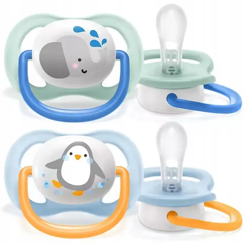 Philips Avent smoczek ultra air 0-6m oddychający + etui