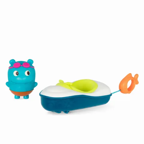 Pull & Go Rider – łódka z napędem i rozkręcaną sikawką / B.Toys LB1711Z