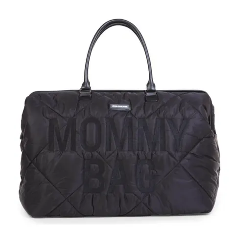 Torba Mommy Bag Pikowana Czarna / Childhome