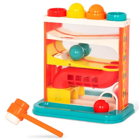 B.Toys przebijanka kulodrom z młotkiem Whacky Ball 12M+