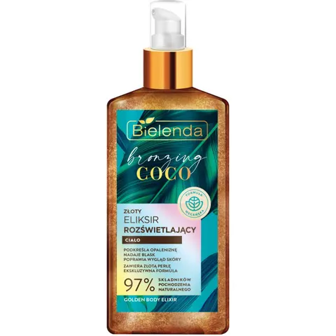 BIELENDA BRONZING COCO Eliksir samoopalający do ciała ROZŚWIETLAJĄCY, 150 ml