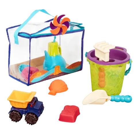B. Ready Beach Bag – torba z akcesoriami do piasku - niebieska / B.Toys BX1307Z