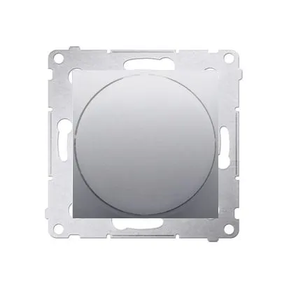 SIMON54 Ściemniacz naciskowo-obrotowy (moduł) 20–500 W; srebrny mat