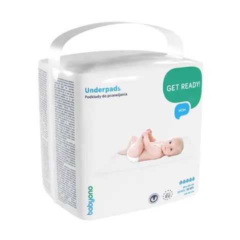 BABYONO PODKŁADY DO PRZEWIJANIA 90x60 20 szt 594