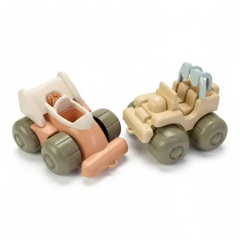 DANTOY AUTKA POJAZDY 2 szt. JEEP + WYŚCIGÓWKA 2+