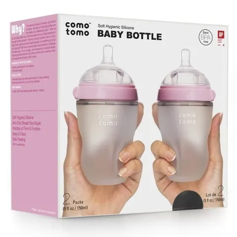COMOTOMO 2PAK BUTELKA SILIKONOWA ANTYKOLKOWA 250 ml