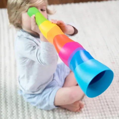 FAT BRAIN TOYS SENSORYCZNA WIEŻA UKŁADANKA SPIROKU