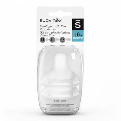 Suavinex smoczki do butelek SX Pro 2 szt. Szybki Przepływ 6 M+