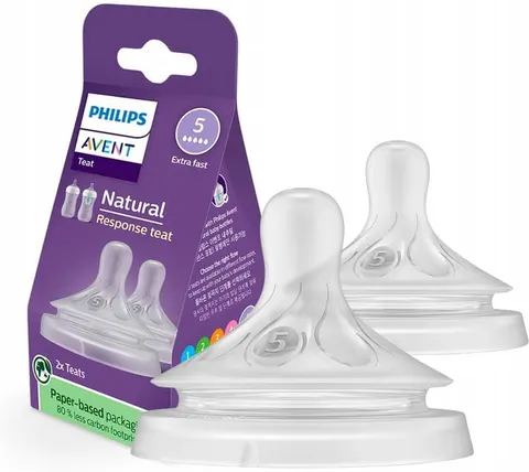 Philips Avent natural response smoczek do butelki 2szt 6m+ SCY965/02