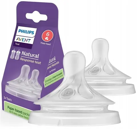 Philips Avent natural response smoczek do kaszek 2szt 6m+ SCY966/02