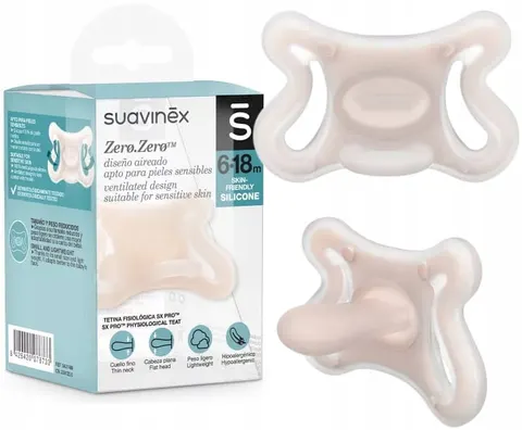 Suavinex smoczek silikonowy fizjologiczny zero 6-18m