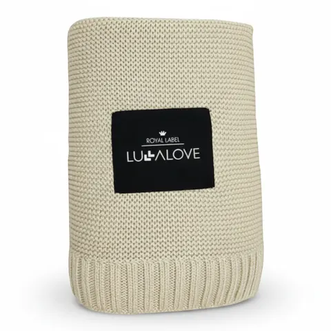 Lullalove koc bambusowy 80x100 kocyk dziecięcy / Coffee