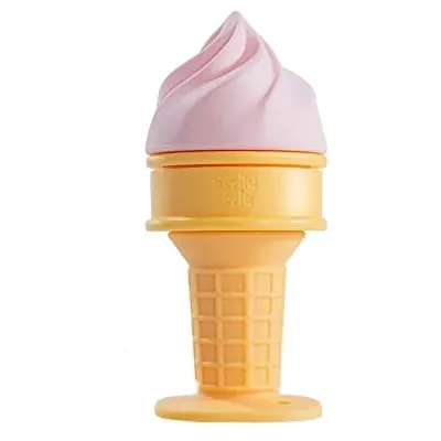 SMILY MIA GRYZAK SILIKONOWY NA ZĄBKOWANIE LÓD PEACH 3M+