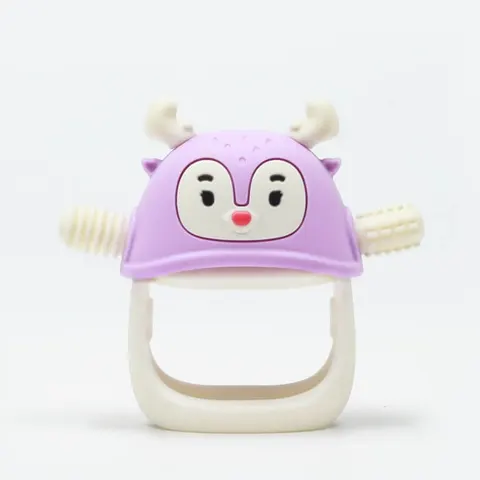 Gryzak silikonowy - Renifer Purple / Smily Mia