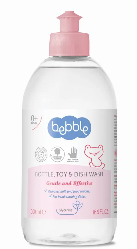 BEBBLE PŁYN DO MYCIA BUTELEK , SMOCZKÓW , ZABAWEK 500ML