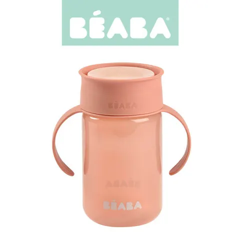 Kubek treningowy 360° - pink / Beaba
