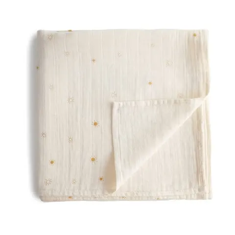 MUSHIE OTULACZ Z ORGANICZNEJ BAWEŁNY 120X120 SUN