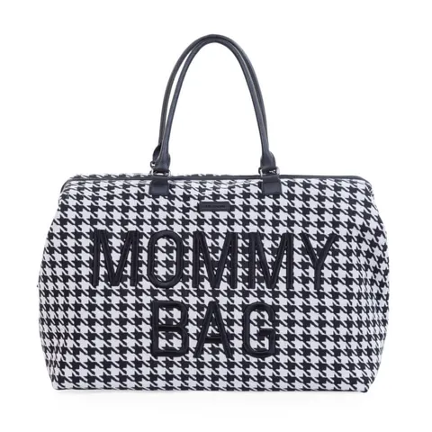 Torba Mommy Bag Czarno-Biała Pepitka / Childhome