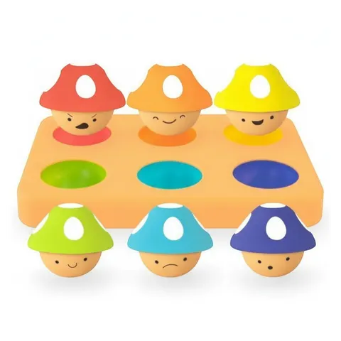 Psotne grzybki, sorter dla dzieci – zabawka edukacyjna / Sassy