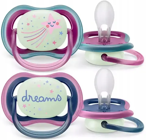 Philips Avent smoczek ultra air 6-18m oddychający + etui