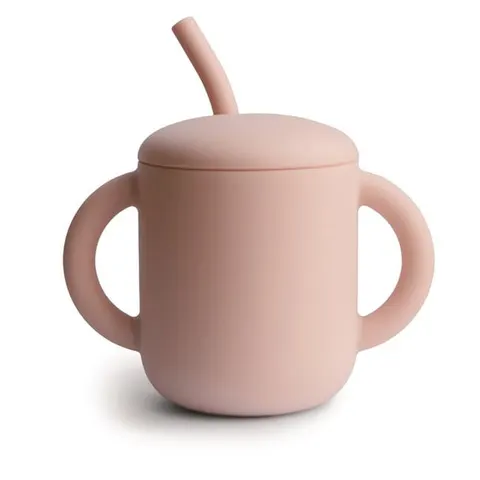 Mushie Kubek ze słomką 175 ml blush