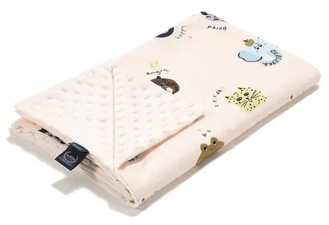 La Millou lekki koc minky roz L 110x140 / Friends