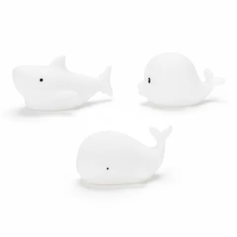 Zestaw MINI MORSKIE Lampki Silikonowe Białe 3 szt. / Rabbit & Friends 52-0060