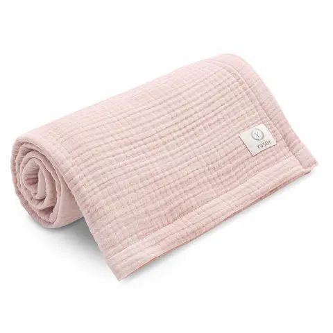 YOSOY KOCYK MUŚLINOWY DUSTY PINK 95X95 CM OTULACZ