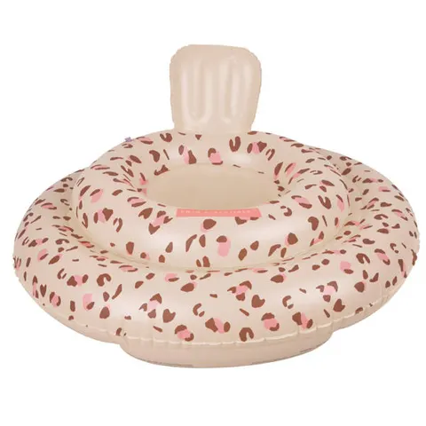 The Swim Essentials Kółko treningowe dla dzieci dmuchane Leopard Old Pink