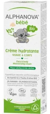 Alphanova Bebe, Krem na bazie oliwy do twarzy i ciała, 75 ml