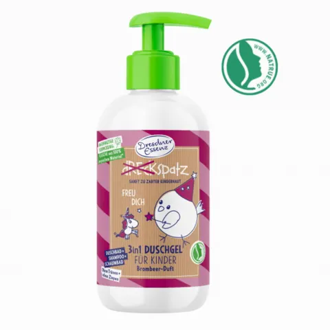 DRESDNER ESSENZ jeżynowy żel do mycia dla dzieci , naturalny 250ml