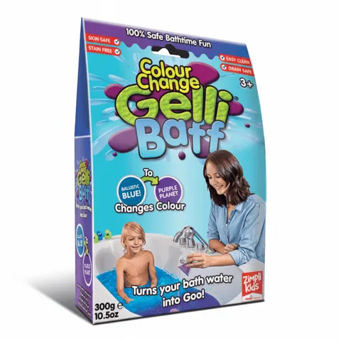 Magiczny proszek do kąpieli Gelli Baff Colour Change - błękitny / Zimpli Kids
