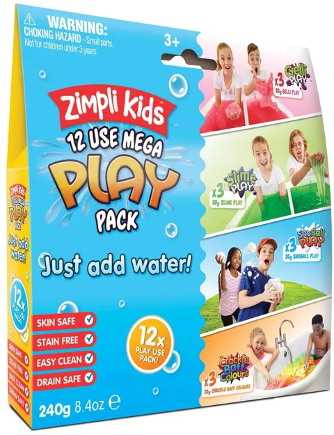 Zestaw magicznych proszków do wody Mega Play Pack,12 szt., 3+ / Zimpli Kids