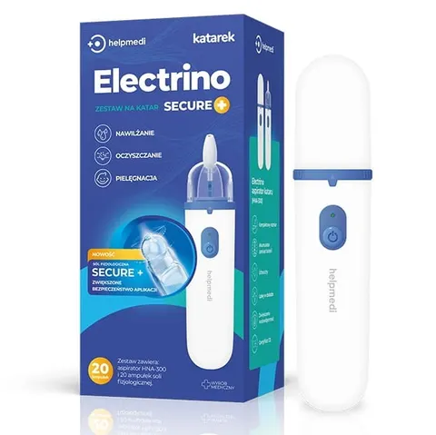 Helpmedi Electrino Secure+ Aspirator elektryczny odciągacz kataru