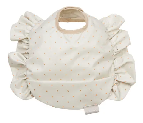 Piapimo śliniak z kieszonką i falbanką 3M+ / Foresta Beige