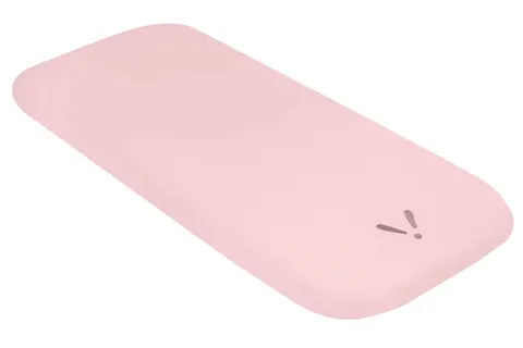 Piapimo Prześcieradło z gumką do wózka 80x40 cm z haftem / Różowe