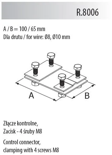 Złącze kontrolne ocynk ogniowy; R.8006, PAWBOL