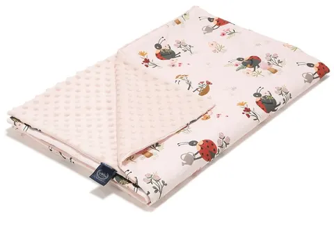 La Millou lekki koc minky roz L 110x140 / Mirella