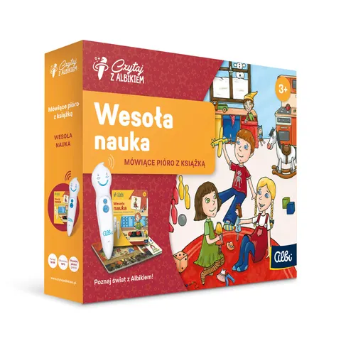Albik Zestaw z piórem Wesoła nauka Czytaj z Albikiem 3+