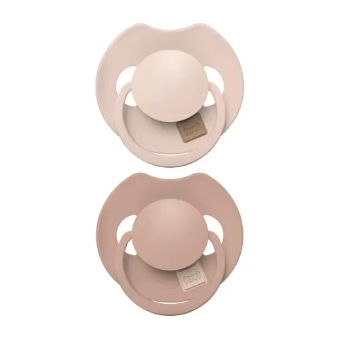 Smoczek silikonowy dynamiczny LOVI Prime 6-18m 2 szt Nude/Blush