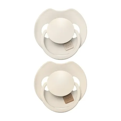 Smoczek silikonowy dynamiczny LOVI Prime 6-18m 2 szt Coconut/Ivory