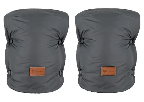 Petite&Mars rękawiczki ocieplacze dłoni do wózka Jasie / Charcoal Grey