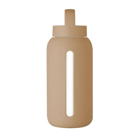 Muuki szklana butelka na wodę 720 ml Milk Coffee
