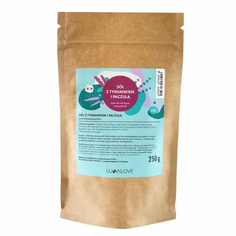 Sól na niepogodę, z tymiankiem i paczulą, 250g / Lullalove