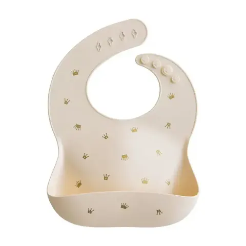 Śliniak silikonowy Crowns / Mushie