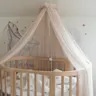 WALDIN BALDACHIM DO ŁÓŻECZKA + STELAŻ NA BALDACHIM BEIGE