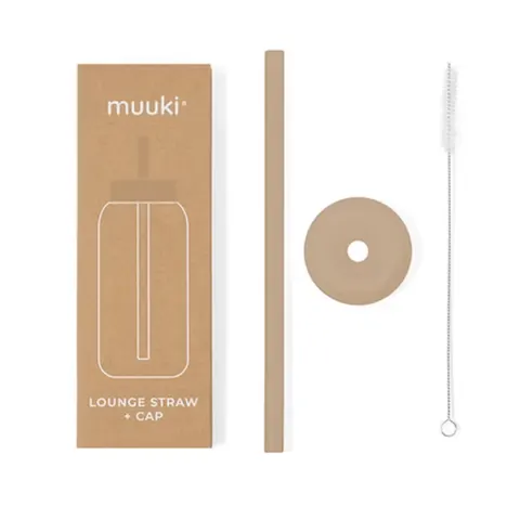 MUUKI słomka do butelek Lounge Straw+CAP MILK COFFEE 720 ml